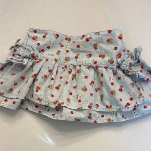 Gymboree Blue Floral Skirt